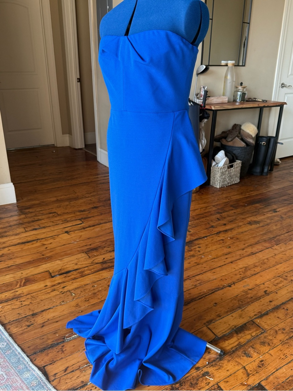 Dress The Population Royal Blue Strapless Mermaid Gown ✨